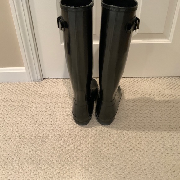 Hunter Women’s Original Tall Gloss Rain Boots Size 8 - Picture 2 of 7